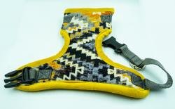 Designer Dog Harness - Abstract Yellow Colour (Small)